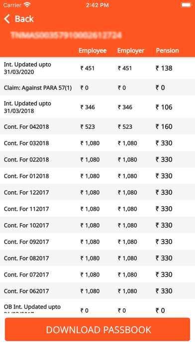 PF Balance Check - Passbook screenshot 4