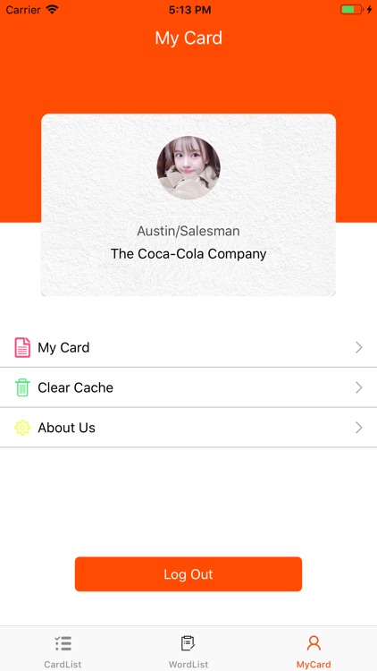 WorkCard by Fang Wu