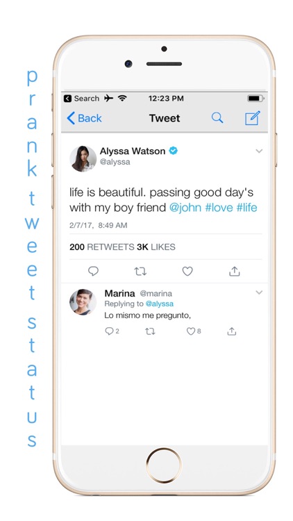 Prank tweet