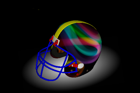 Football Helmet 3D - náhled