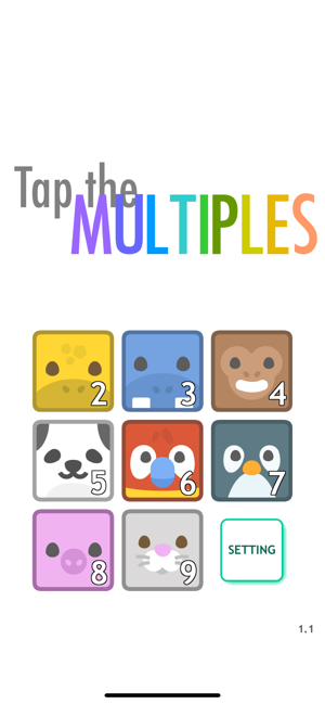 Tap the Multiples: Math Game