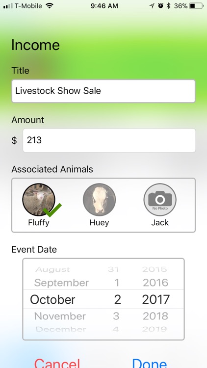 4-H Livestock Record