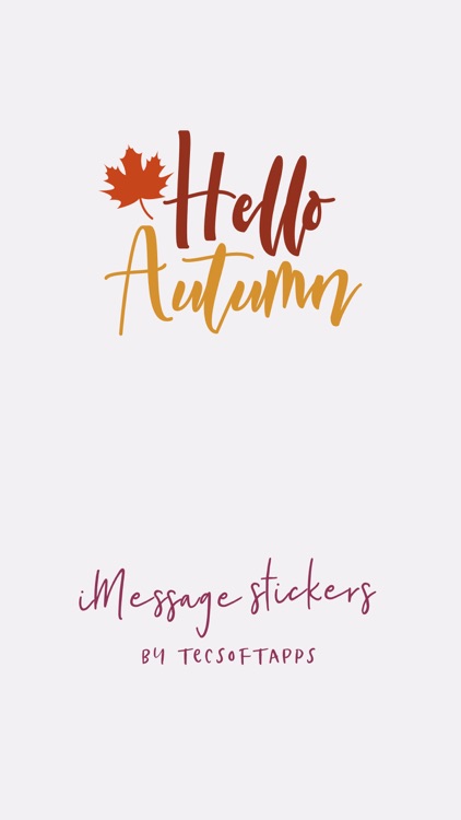 Hello Autumn