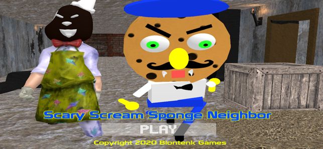 Scary Scream Sponge Neighbor(圖1)-速報App