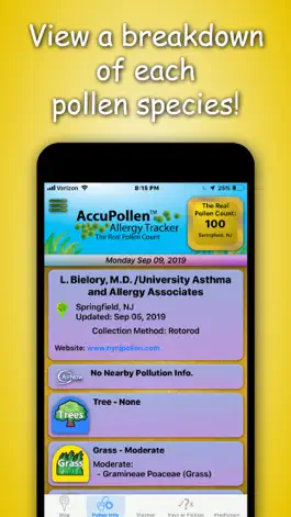 Game screenshot AccuPollen™ Allergy Tracker apk