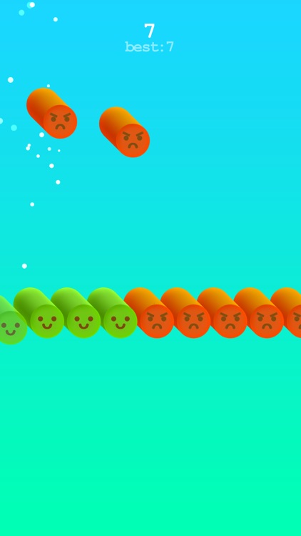 Colour smiles jumping