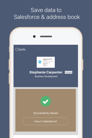 CamCard for Salesforce - náhled