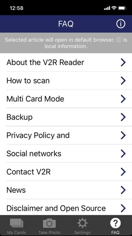 V2R Business Card Reader screenshot-4