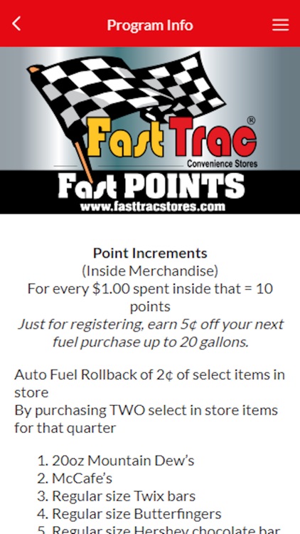 Fast Trac Points