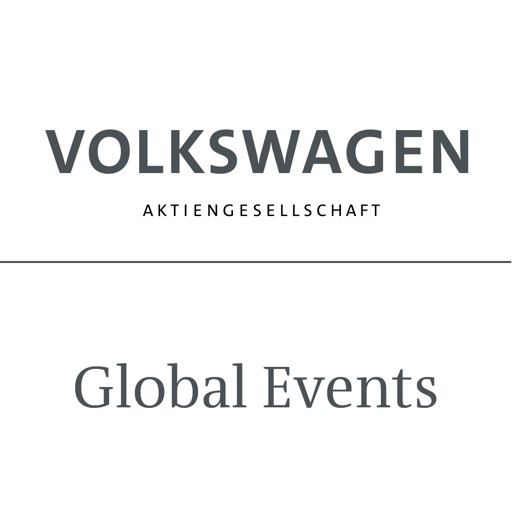 Volkswagen Global Events iOS App