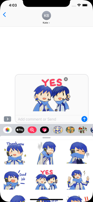 VOCALOID Kaito Stickers