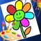 Flower Coloring Drawing book for Toddler & Preschool  is a funny coloring book application for children to learn flower