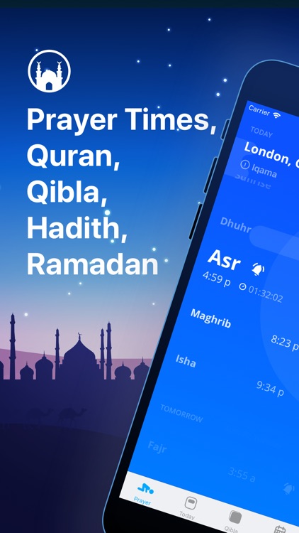 Athan Pro - Full Azan & Qibla screenshot-0