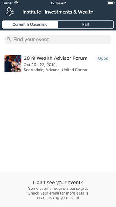 Investments & Wealth Events screenshot 2