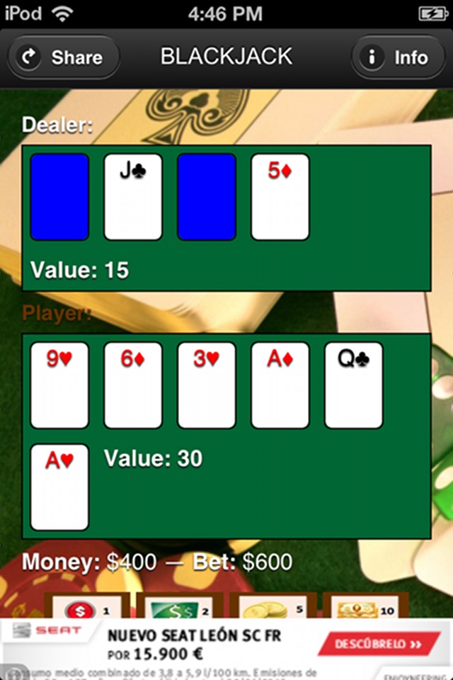 BlackJackX Casino game screenshot 2