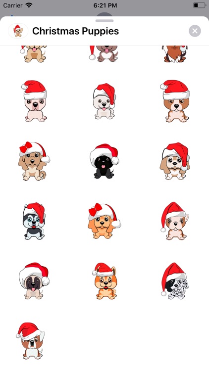 Christmas Puppies Sticker Pack