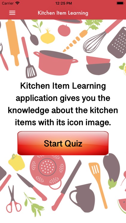 Kitchen Item Learning