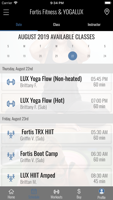 Fortis Fitness & YOGALUX screenshot 2