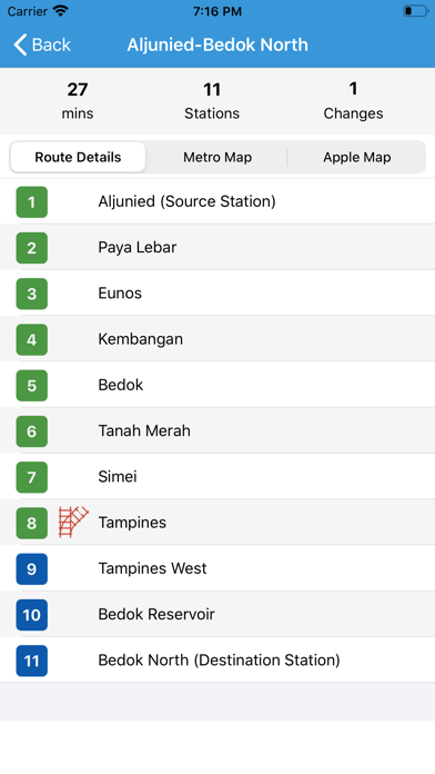 Singapore Metro - Route Plan screenshot 4
