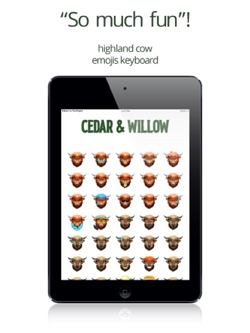 Highland Cow Emojis Keyboard screenshot 2