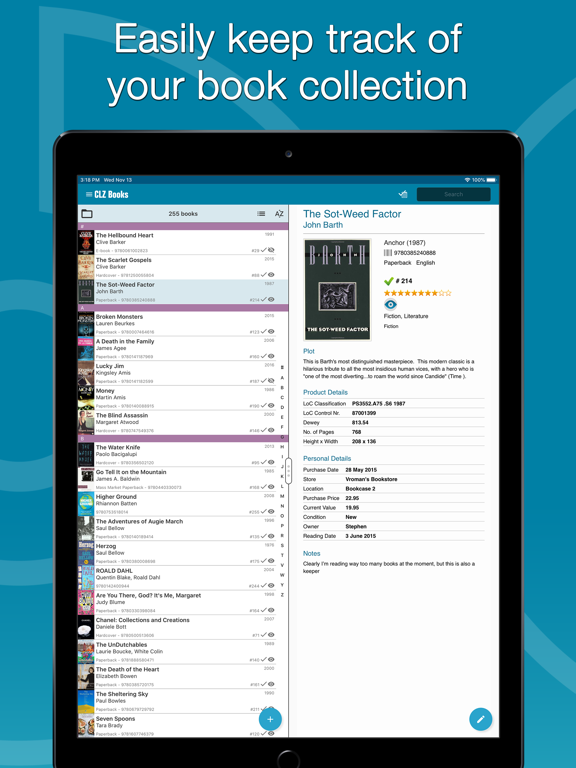 CLZ Books - Book Database screenshot