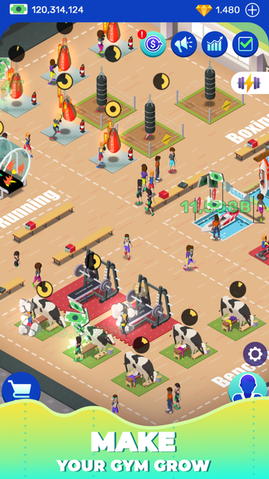 Idle Fitness Gym Tycoon - Game screenshot 4