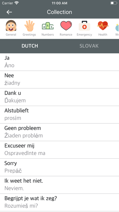 Dutch Slovak Dictionary screenshot 2