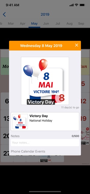 Calendar2U: France Calendar(圖2)-速報App