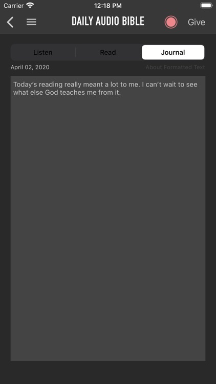 Daily Audio Bible Mobile App screenshot-4