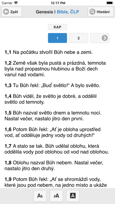 Bible, ČLP screenshot 2
