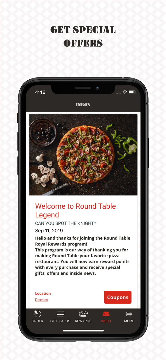Round Table Pizza Rewards