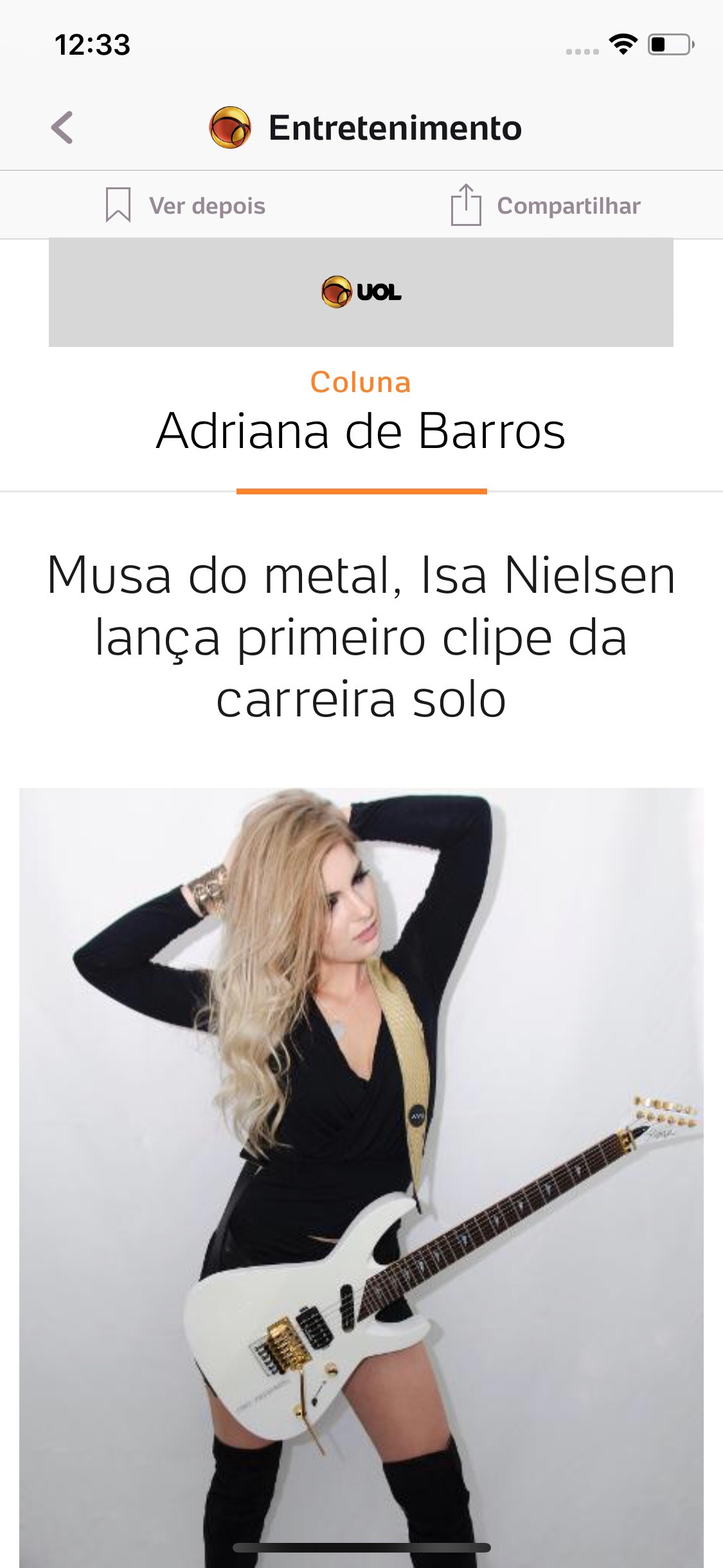 Screenshot do app UOL - Notícias em Tempo Real