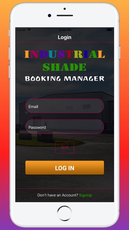 IndustrialShadeBookingManager