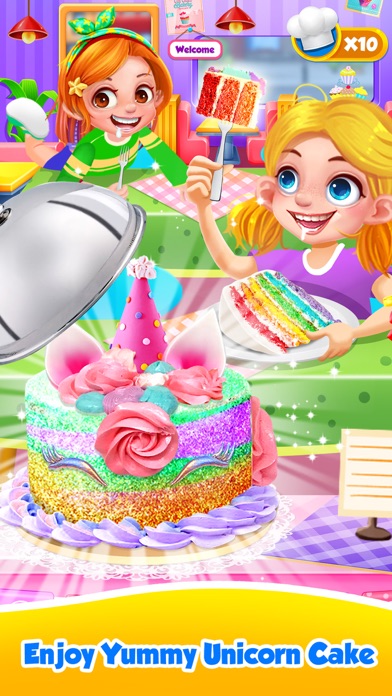 Unicorn Food - Rainbow Cake screenshot 2