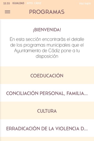 App de Igualdad de Cádiz screenshot 2