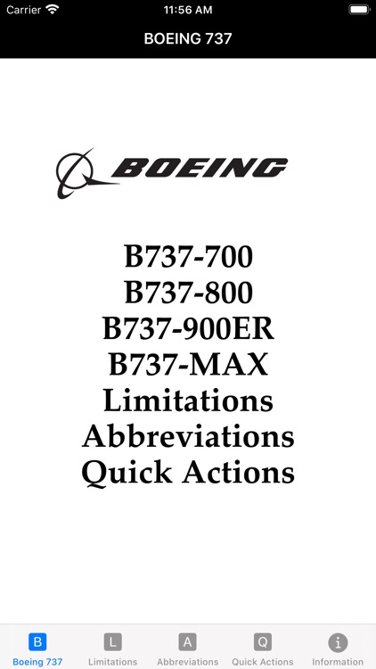 B737 Limitations Quick Actions