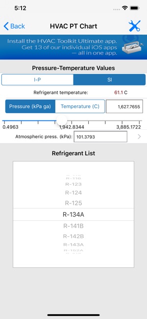 Hvac Pt Chart On The App Store