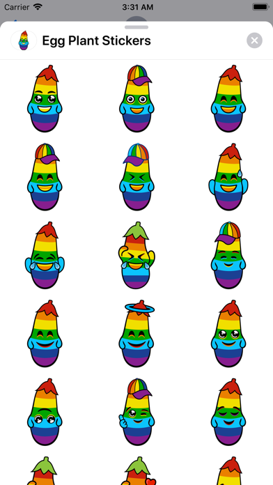 Egg Plants stickers screenshot 2