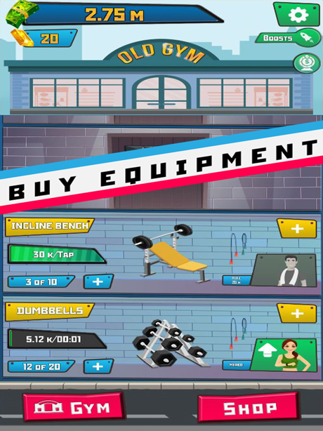 Cheats for Gym Tycoon: Idle Clicker
