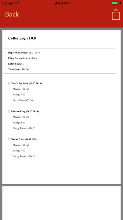 Coffee Spending screenshot-7