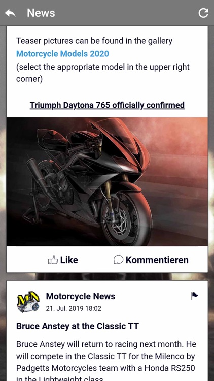 MOTORCYCLES.NEWS APP