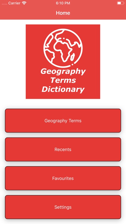Geography Terms Dictionary