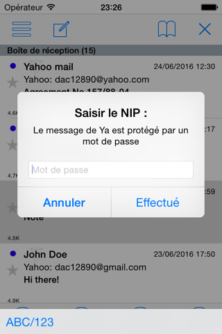 SenseMail-secure email client screenshot 3