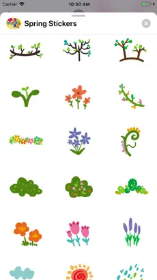 Screenshot 5 Fluffy Spring Stickers iphone