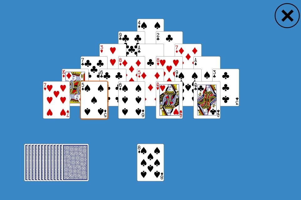 Classic Pyramid Solitaire screenshot 2