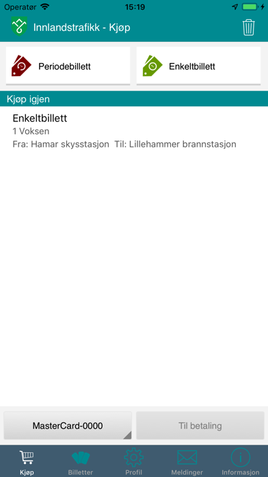 Innlandstrafikk Billett screenshot 3