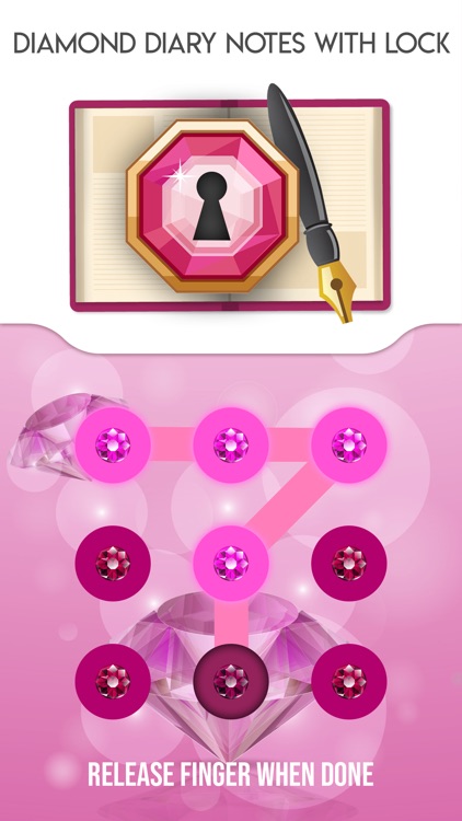 Diamond Diary Notes With Lock