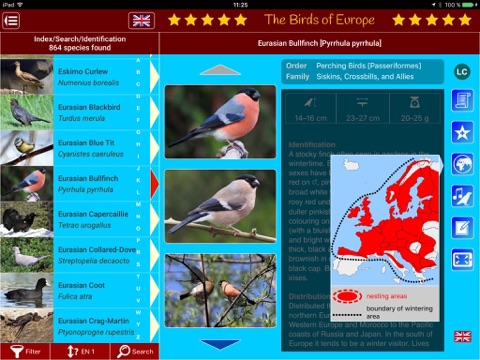 Birds of Europe - náhled