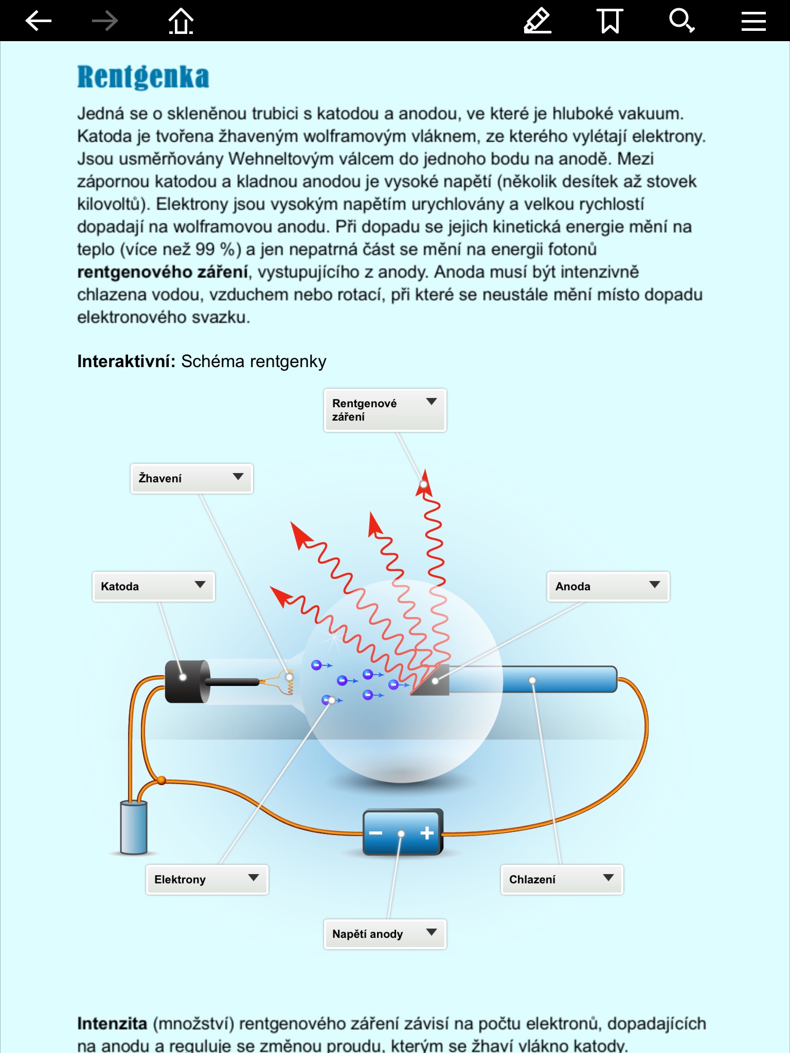 RTG záření screenshot 2