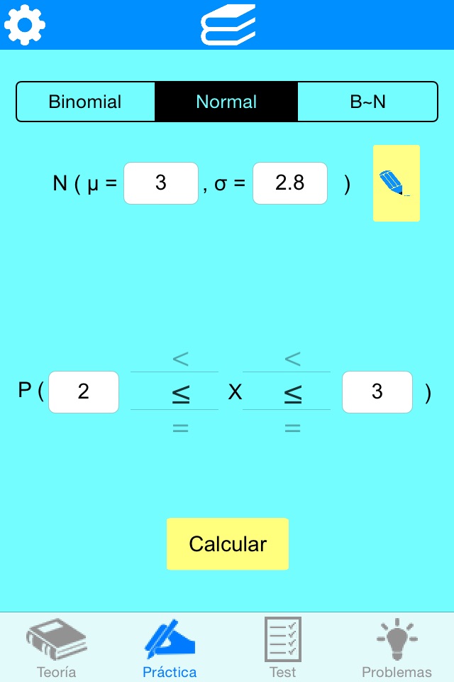 Distribución Binomial y Normal screenshot 2